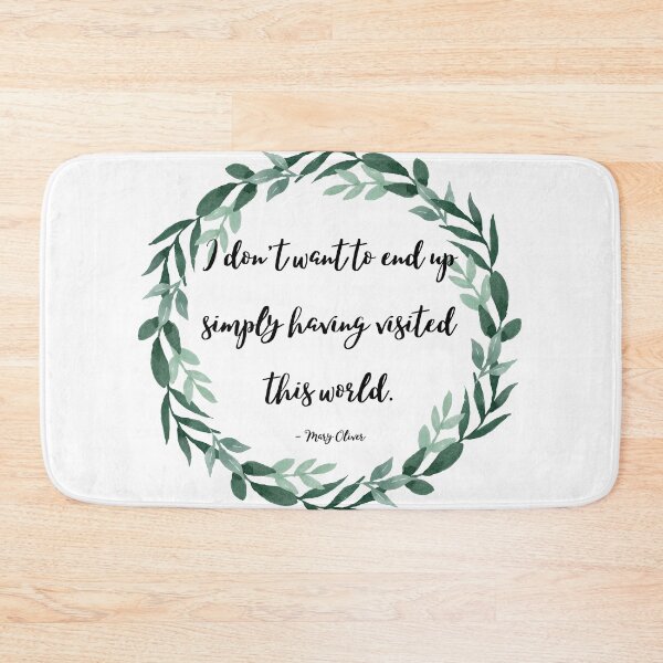 Item preview, Visited This World | Mary Oliver designed and sold by ArtistVenus.