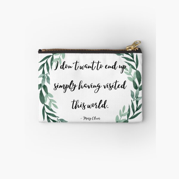 Item preview, Visited This World | Mary Oliver designed and sold by ArtistVenus.