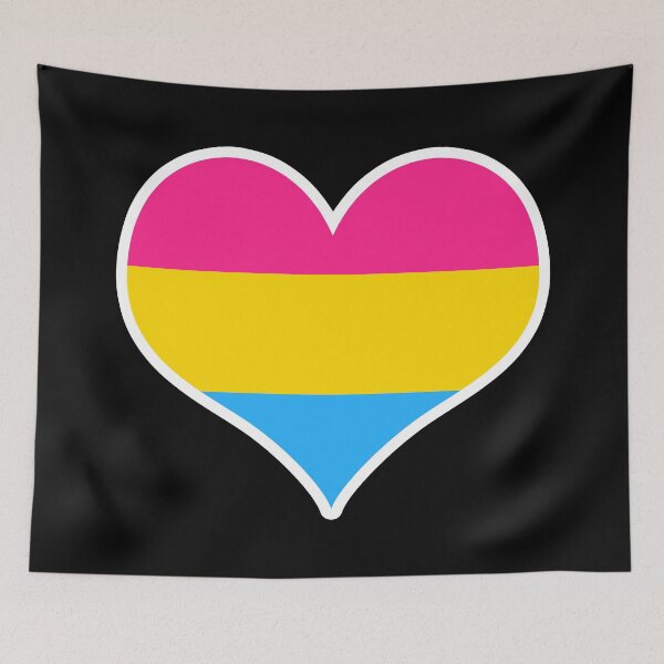 Item preview, Pansexual Pride Flag Heart designed and sold by PKHalford.