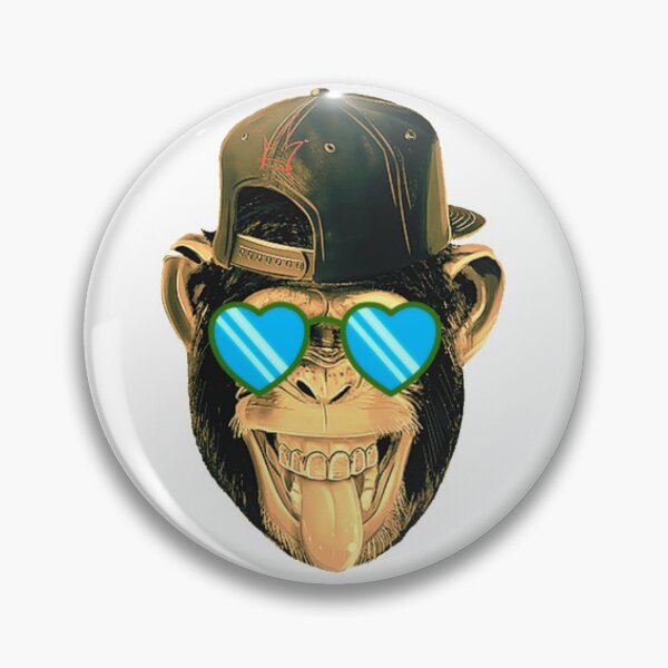 Item preview, LAUGHING APE - MONKEY FACE WITH SUNGLASSES designed and sold by MrCreativeArts.