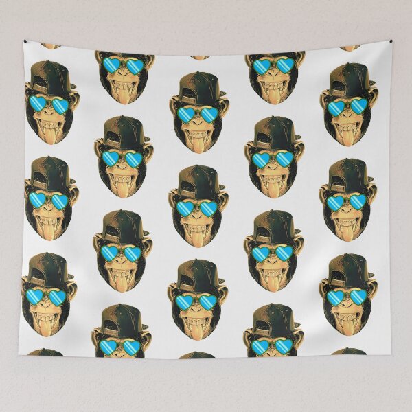 Item preview, LAUGHING APE - MONKEY FACE WITH SUNGLASSES designed and sold by MrCreativeArts.