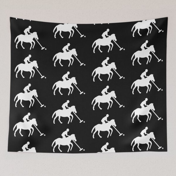 Item preview, Polo Player in White Silhouette designed and sold by PharrisArt.