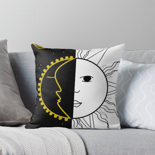 Aperçu de l'œuvre aesthetic cute moon and sun night and mornign créée et vendue par MooddyyShop.