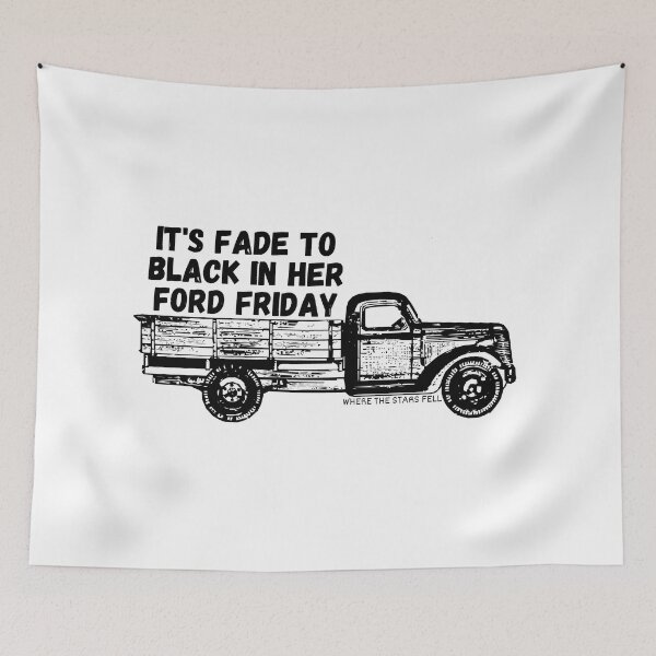 Item preview, Fade To Black In Her Ford Friday designed and sold by StarsFellRadio.