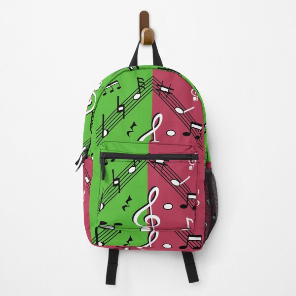 Item preview, Music Symbols on a Pyramid Shape Music Bar against a Green Red-Brown Background designed and sold by ThisNThatImages.