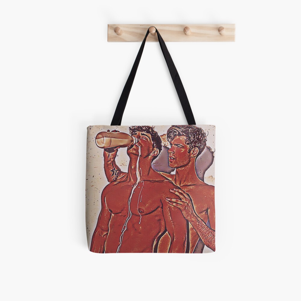 His Thirsty Boyfriend Male Nude Model Homoerotic Gay Art Tote Bag By Justhomoerotic Redbubble 6975