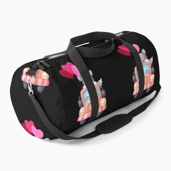 Item preview, cute Cat Driving A Car, with red balloon hearts designed and sold by prodesignerpro.