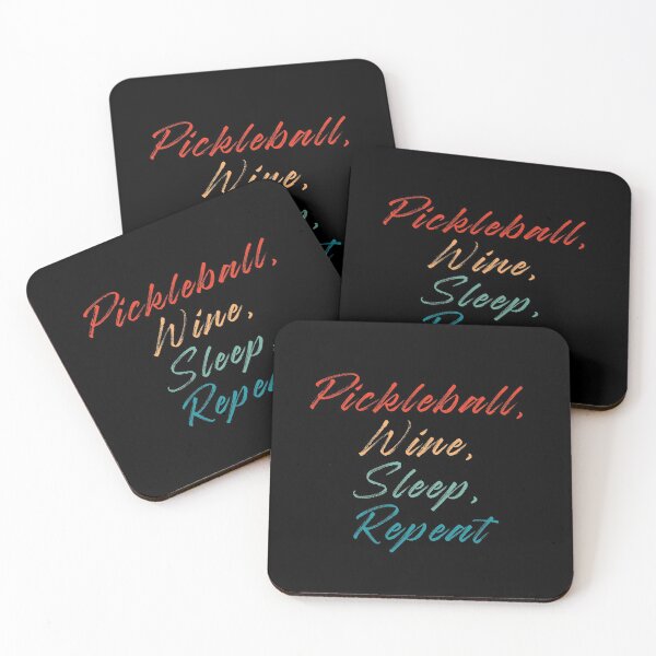 Item preview, Pickleball, Wine, Sleep, Repeat.  Pickle Ball Player Gifts for Women designed and sold by High Functioning Fangirl.