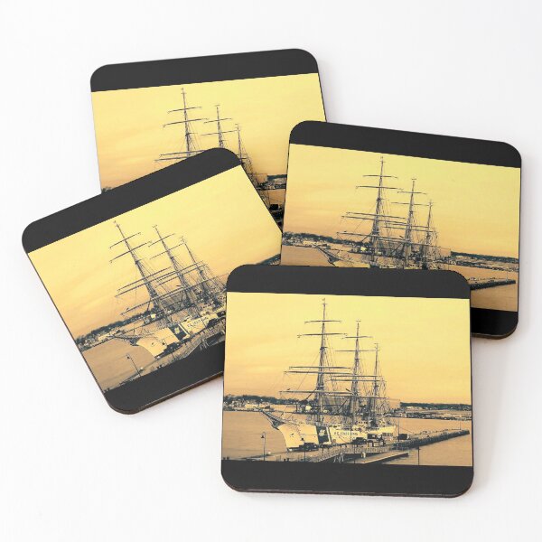 Item preview, Sepia Tone Photograph Of Coast Guard Tall Sail Ship Design designed and sold by EarthArtDesigns.