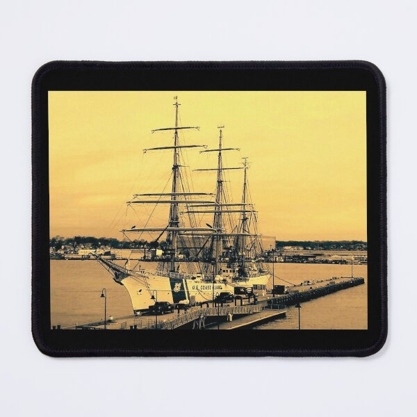 Item preview, Sepia Tone Photograph Of Coast Guard Tall Sail Ship Design designed and sold by EarthArtDesigns.
