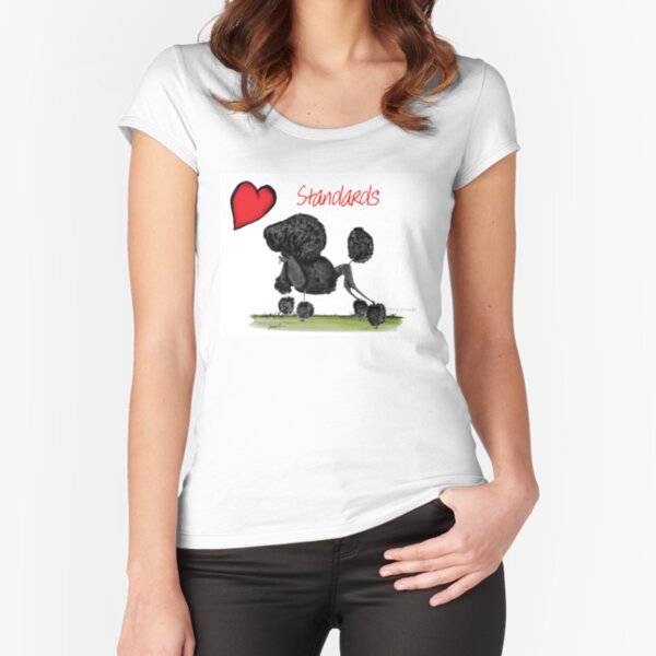 i love fun poodle standards, tony fernandes Fitted Scoop T-Shirt