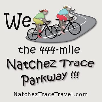 Artwork thumbnail, We (two women) Biked the Natchez Trace Parkway Sticker. by natcheztrace