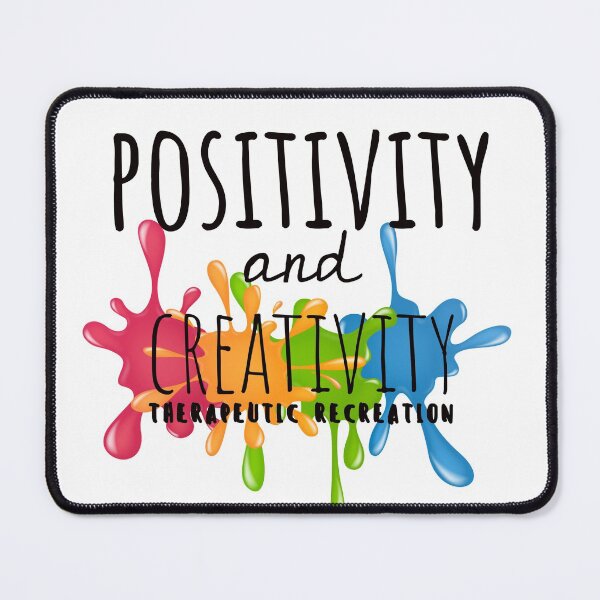 Vista previa del artículo con la obra «Positividad y Creatividad con Recreación Terapéutica», diseñado y vendido por RecOutLoud.