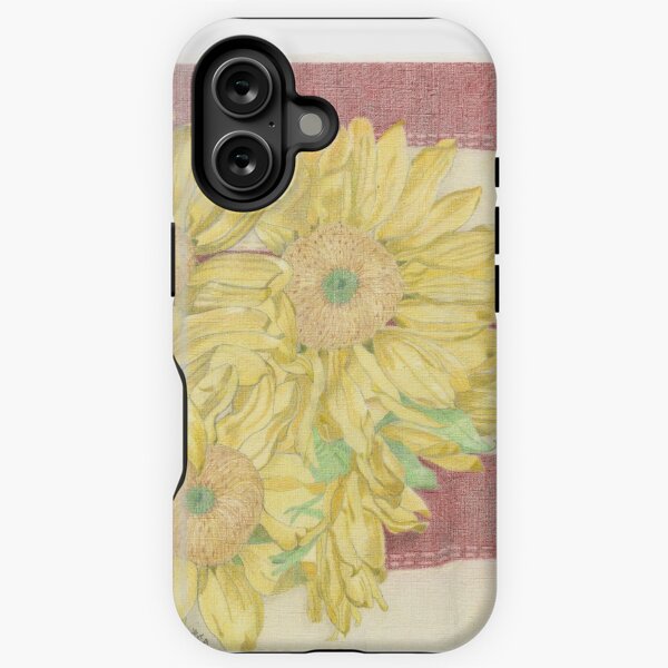 Stripes and Sunflowers iPhone Tough Case