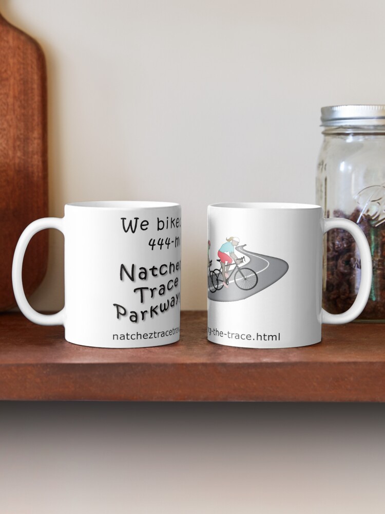 Thumbnail 2 of 6, Coffee Mug, We (two women) Bicycled the Natchez Trace Parkway. designed and sold by natcheztrace.