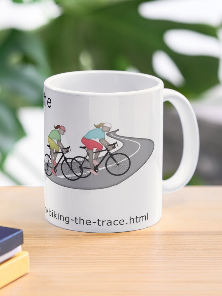 Thumbnail 1 of 6, Coffee Mug, We (two women) Bicycled the Natchez Trace Parkway. designed and sold by natcheztrace.