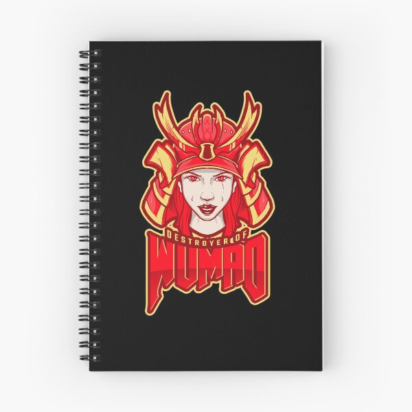 Item preview, Destroyer of Wumao Hunter Gamer Badge Samurai Red designed and sold by ReRevolution.