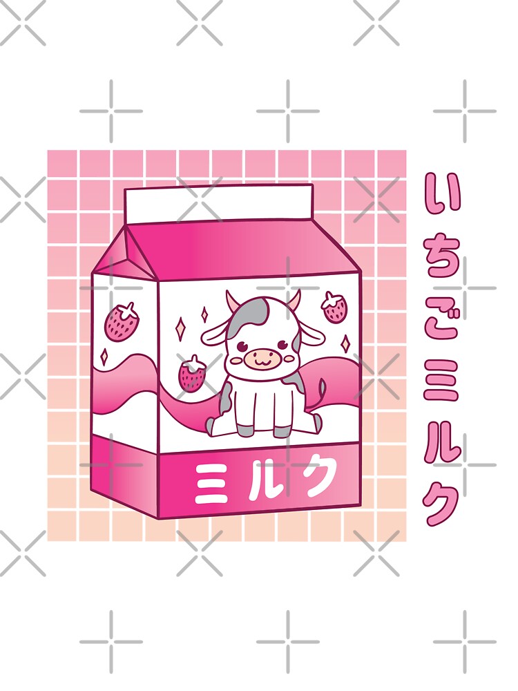 Premium Vector  Kawaii food cartoon of fresh milk box drink vector of cute  bottle drink with japanese anime manga