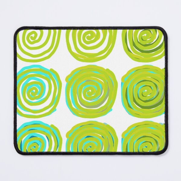 Item preview, Green spirals designed and sold by ArteAnnie.