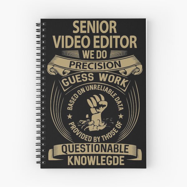 Item preview, Senior Video Editor T Shirt - We Do Precision Job Gift Item Tee designed and sold by natalinedk.