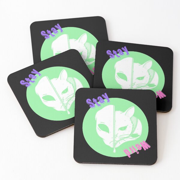 Item preview, Stay Weird - Cat in Alien Suit designed and sold by Quirkdom.