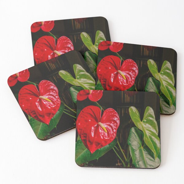 Item preview, A Large, Red Heart-shaped Anthurium For Valentine's Day designed and sold by Mano Chandra Dhas.