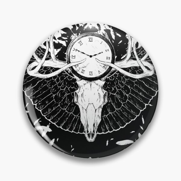 Item preview, Winged Deer Skull designed and sold by TeddiBura.