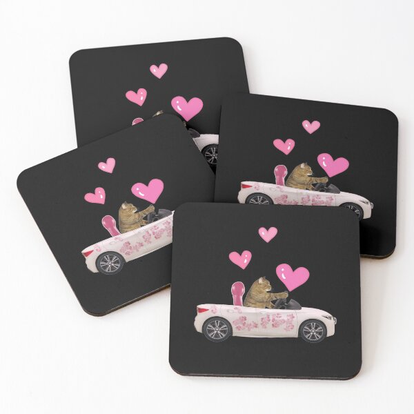 Item preview, awesome cat Driving Car, valentine days  designed and sold by prodesignerpro.