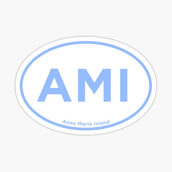 Anna Marie Island Airport Code Sticker