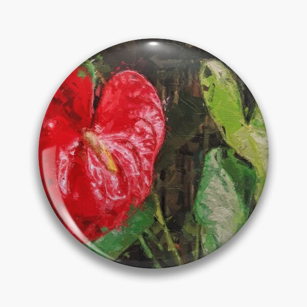 Item preview, A Large, Red Heart-shaped Anthurium For Valentine's Day designed and sold by Mano Chandra Dhas.
