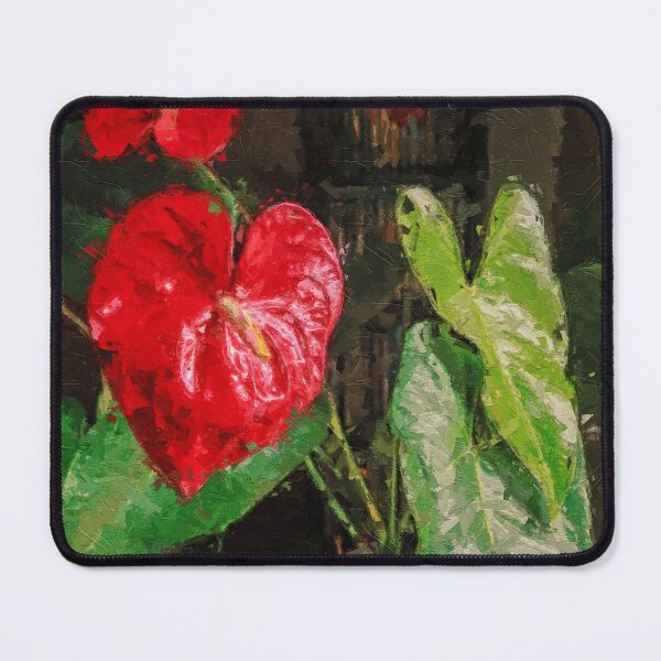 Item preview, A Large, Red Heart-shaped Anthurium For Valentine's Day designed and sold by Mano Chandra Dhas.