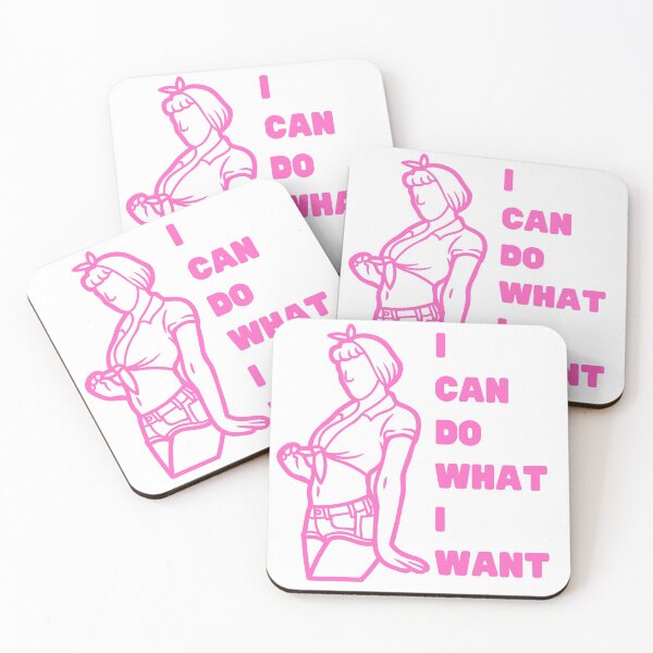 Item preview, I Can Do What I Want Feminist Pink Pin-Up Quote designed and sold by designsbyreaia.