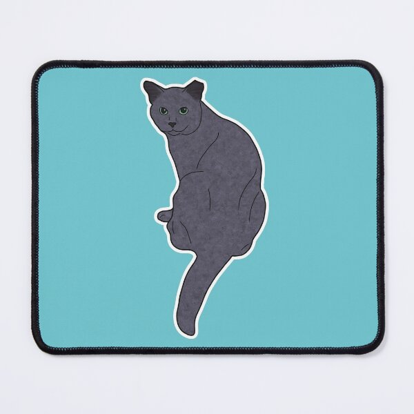 Item preview, Pin-Up Cat - Solid Gray Cat designed and sold by katkarynd.