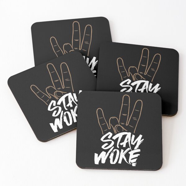 Item preview, Stay Woke and Hand Sign designed and sold by Jrodi.