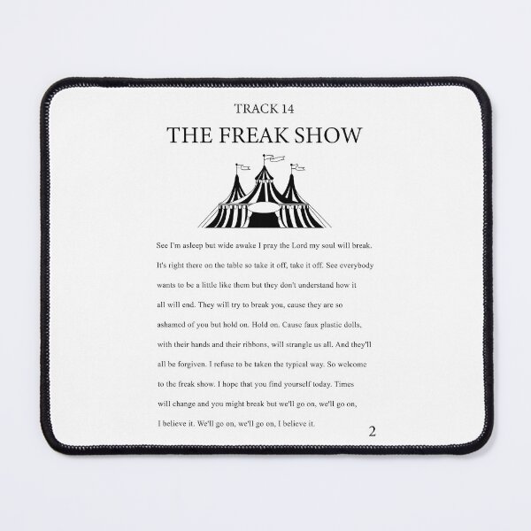 Item preview, The Freak Show YungBlud Lyrics designed and sold by broadwaycantdie.
