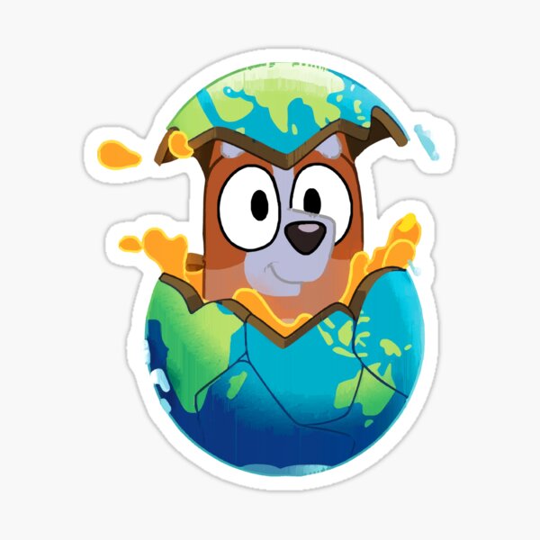 Funny Sister On The Globe Sticker