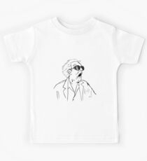 Back To The Future Doc Emmett Brown Sketch Kids Tee