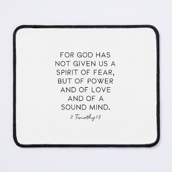 Item preview, Bible Verse 2 Timothy 1 For God Has Not Given Us A Spirit Of Fear designed and sold by corbrand.