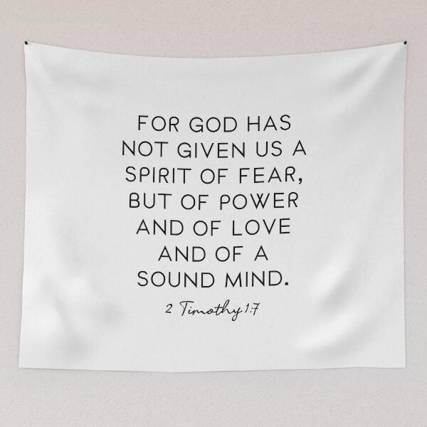 Item preview, Bible Verse 2 Timothy 1 For God Has Not Given Us A Spirit Of Fear designed and sold by corbrand.