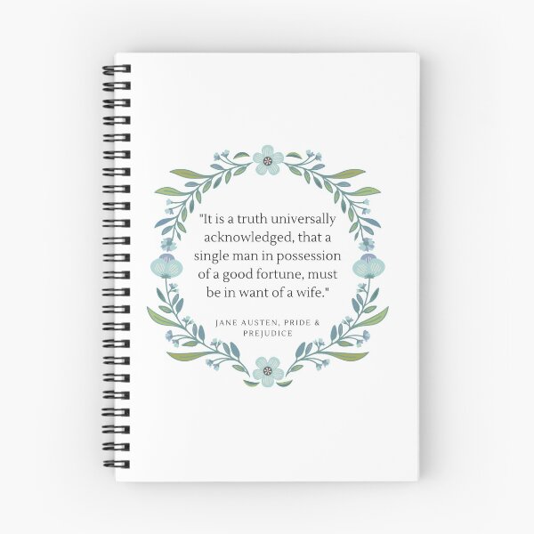 Item preview, Pride & Prejudice Quote designed and sold by Little Owlet Art.