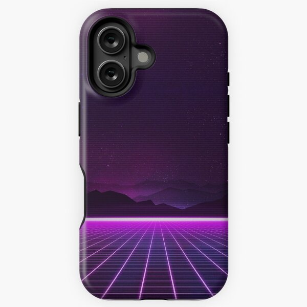 Item preview, RETROWAVE 80's NEON GLOW GRID PATTERN designed and sold by slapstyk.