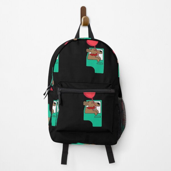 Item preview, cute dog Driving A Car, with red balloon heart designed and sold by prodesignerpro.