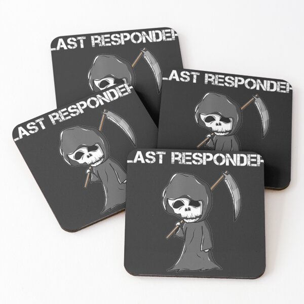 Item preview, Last Responder Grim Reaper Dark Humor Essential designed and sold by Labelluz.