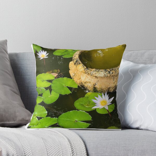 Item preview, Purple-tinged lily, in a pond with bowl designed and sold by Frank Parisi.