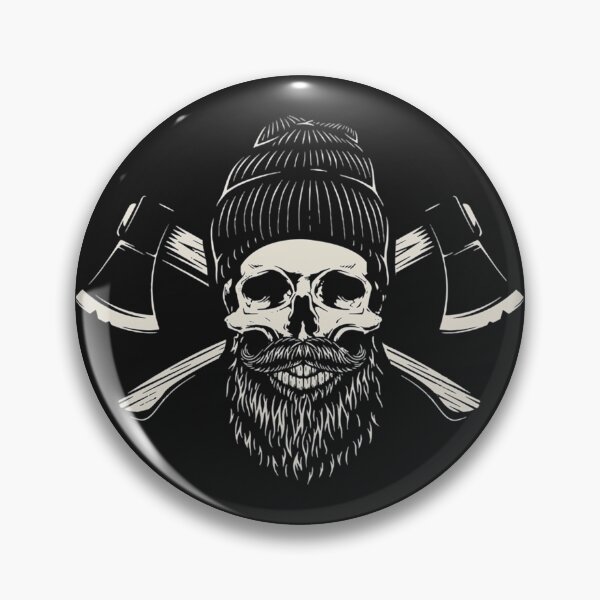 Item preview, Bearded Lumberjack Skull Classic designed and sold by Jsheilar.
