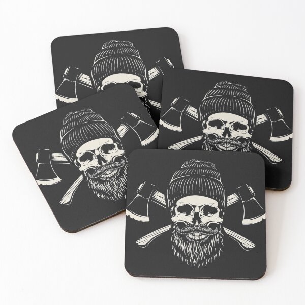 Item preview, Bearded Lumberjack Skull Classic designed and sold by Jsheilar.