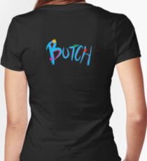 Butch Women's Fitted V-Neck T-Shirt