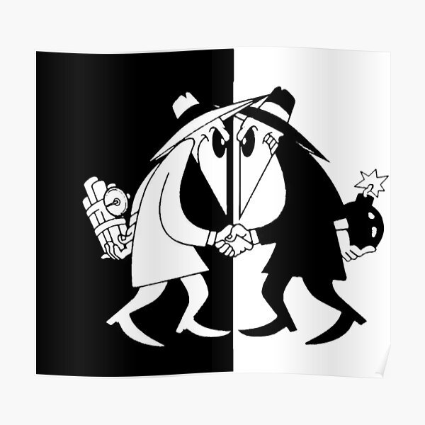 "Spy vs Spy" Poster by GardenShumway Redbubble