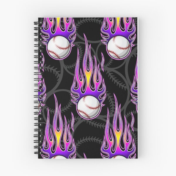 Item preview, Baseball Balls On Purple Flame  designed and sold by MobertsonArt.