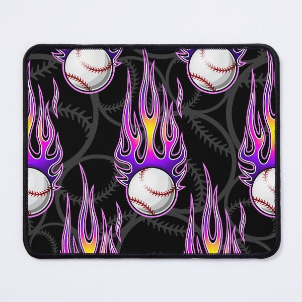 Item preview, Baseball Balls On Purple Flame designed and sold by MobertsonArt.